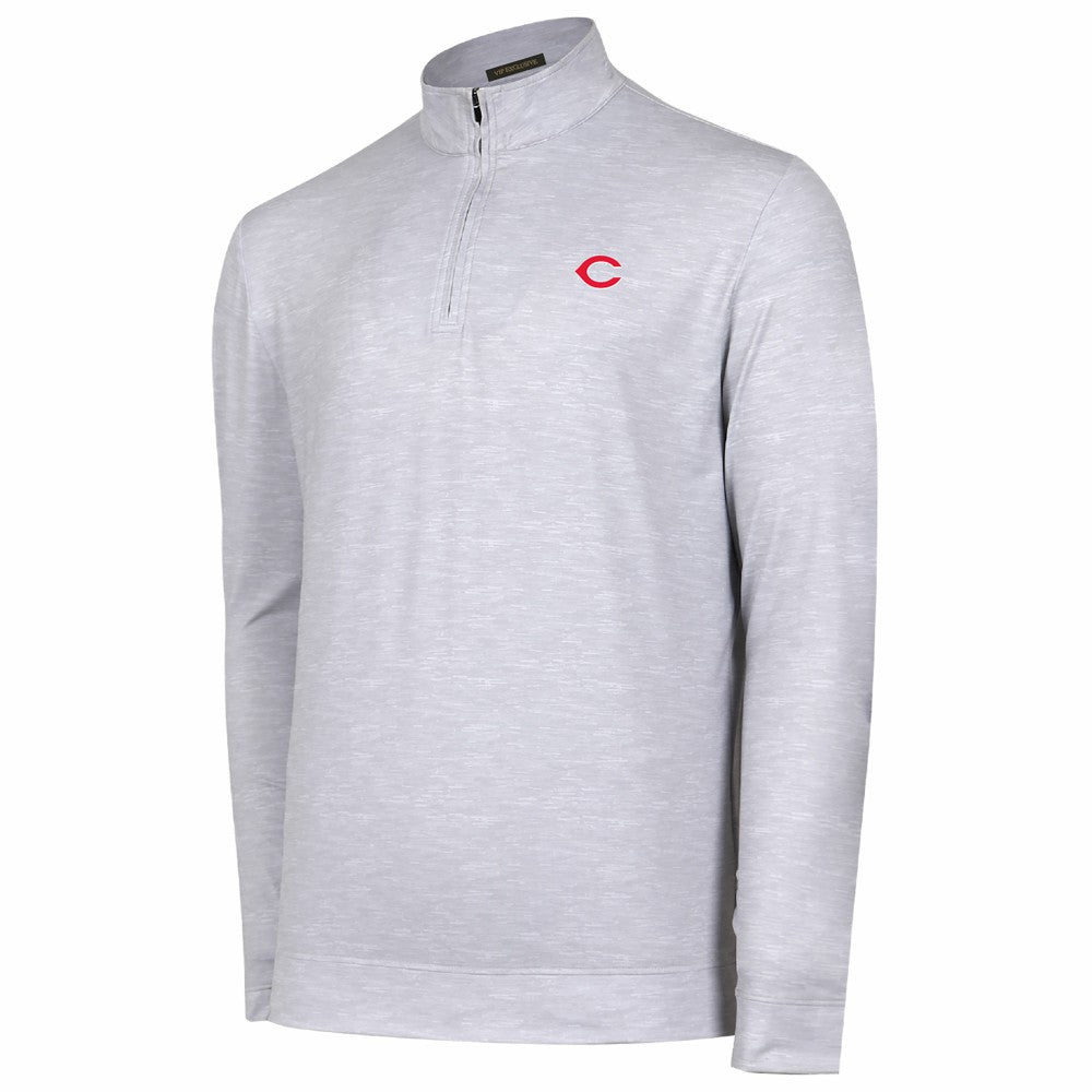 Cincinnati Reds Sublime Tri-Blend Quarter-Zip Jacket - MLB Jackets