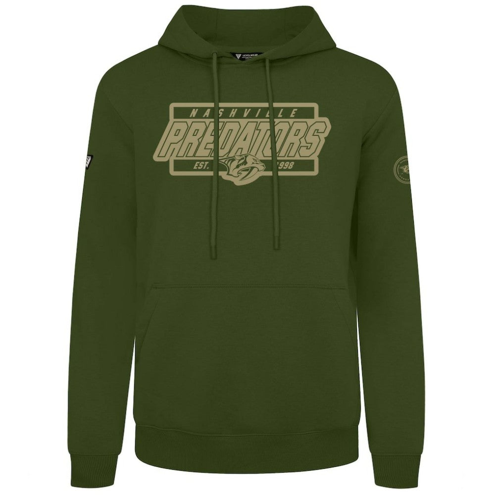 Nashville Predators Levelwear Podium Pullover Hoodie -  NHL Hoodies