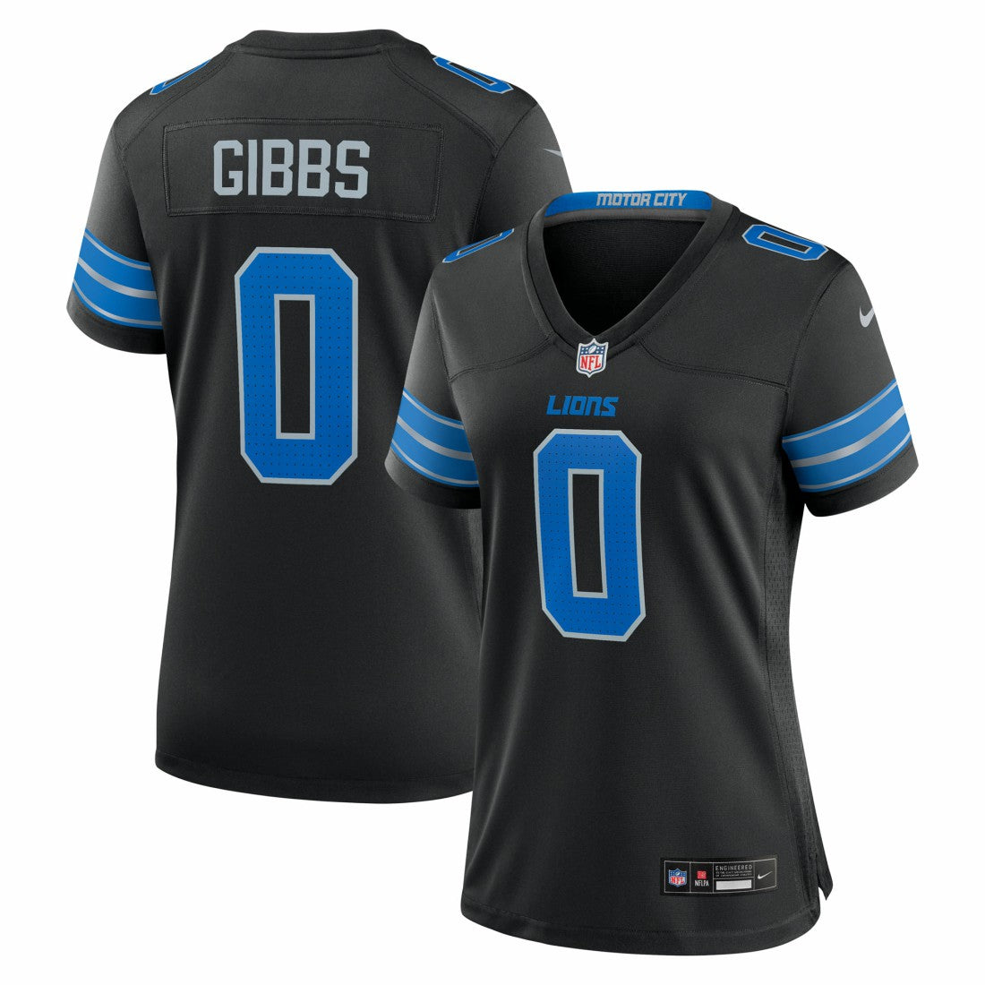 Detroit Lions Jahmyr Gibbs  Women's 2nd Alternate Game Player Jersey | NFL New