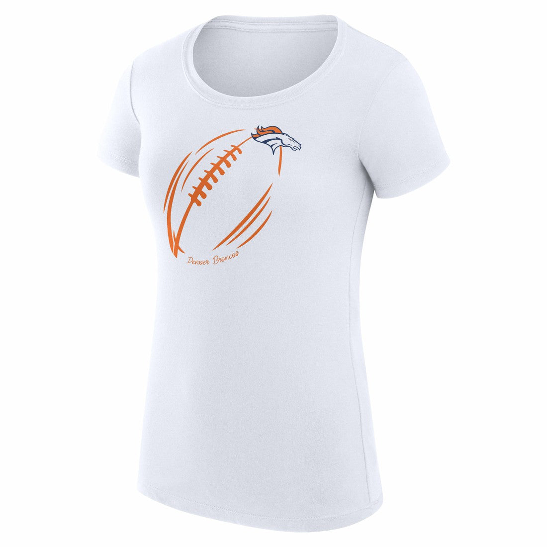 Denver Broncos G-III 4Her by Carl Banks Women's Super-Slim Fit Lightweight Subtle Football T-Shirt | NFL Sale