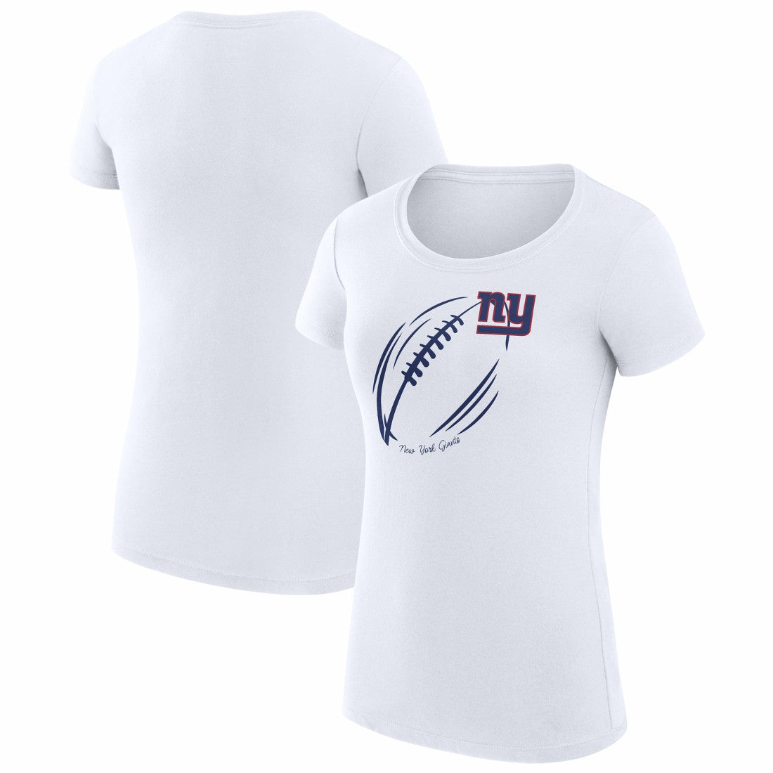 New York Giants G-III 4Her by Carl Banks Women's Super-Slim Fit Lightweight Subtle Football T-Shirt | NFL On sale