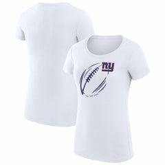 New York Giants G-III 4Her by Carl Banks Women's Super-Slim Fit Lightweight Subtle Football T-Shirt | NFL On sale