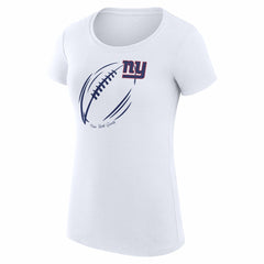 New York Giants G-III 4Her by Carl Banks Women's Super-Slim Fit Lightweight Subtle Football T-Shirt | NFL On sale