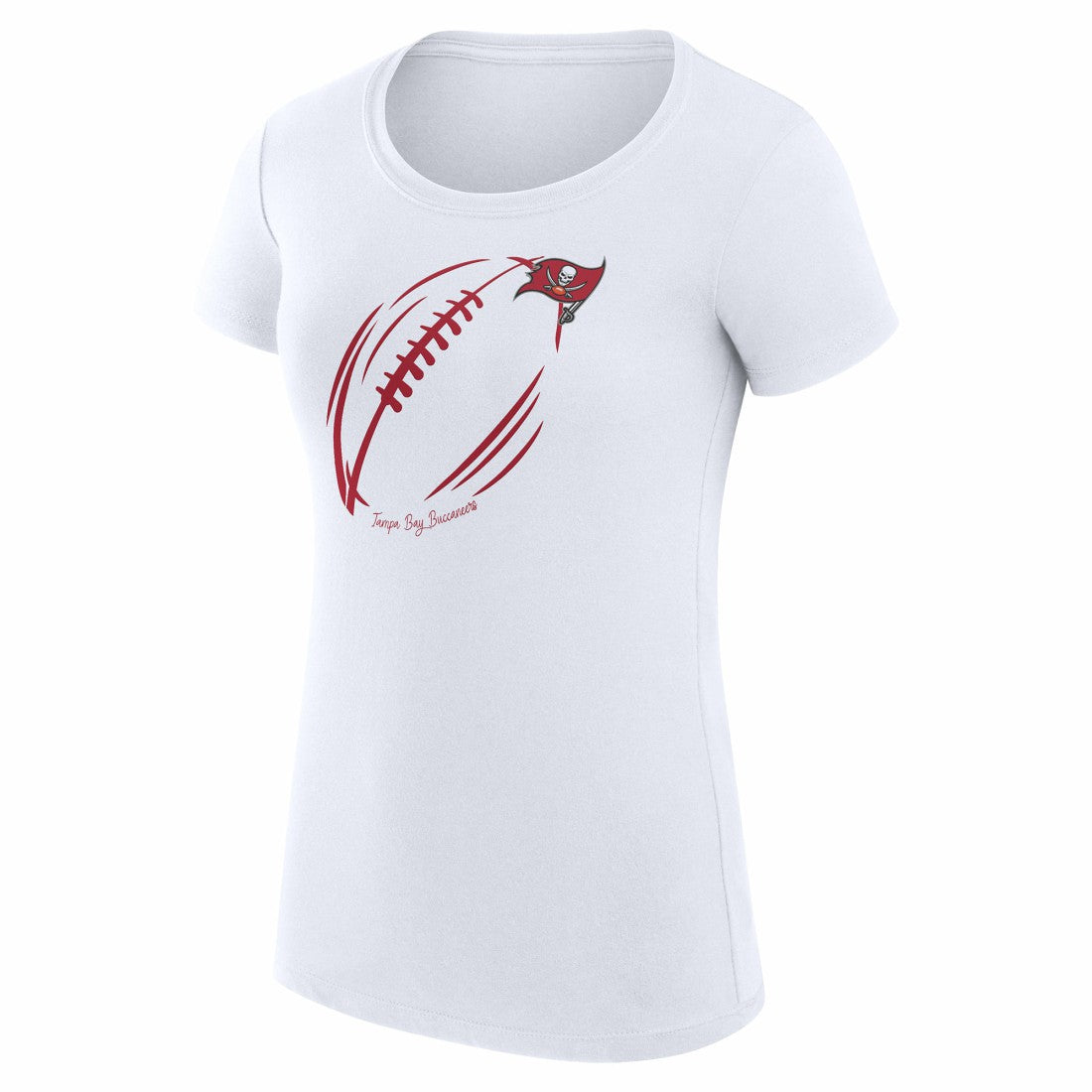 Tampa Bay Buccaneers G-III 4Her by Carl Banks Women's Super-Slim Fit Lightweight Subtle Football T-Shirt | NFL Online