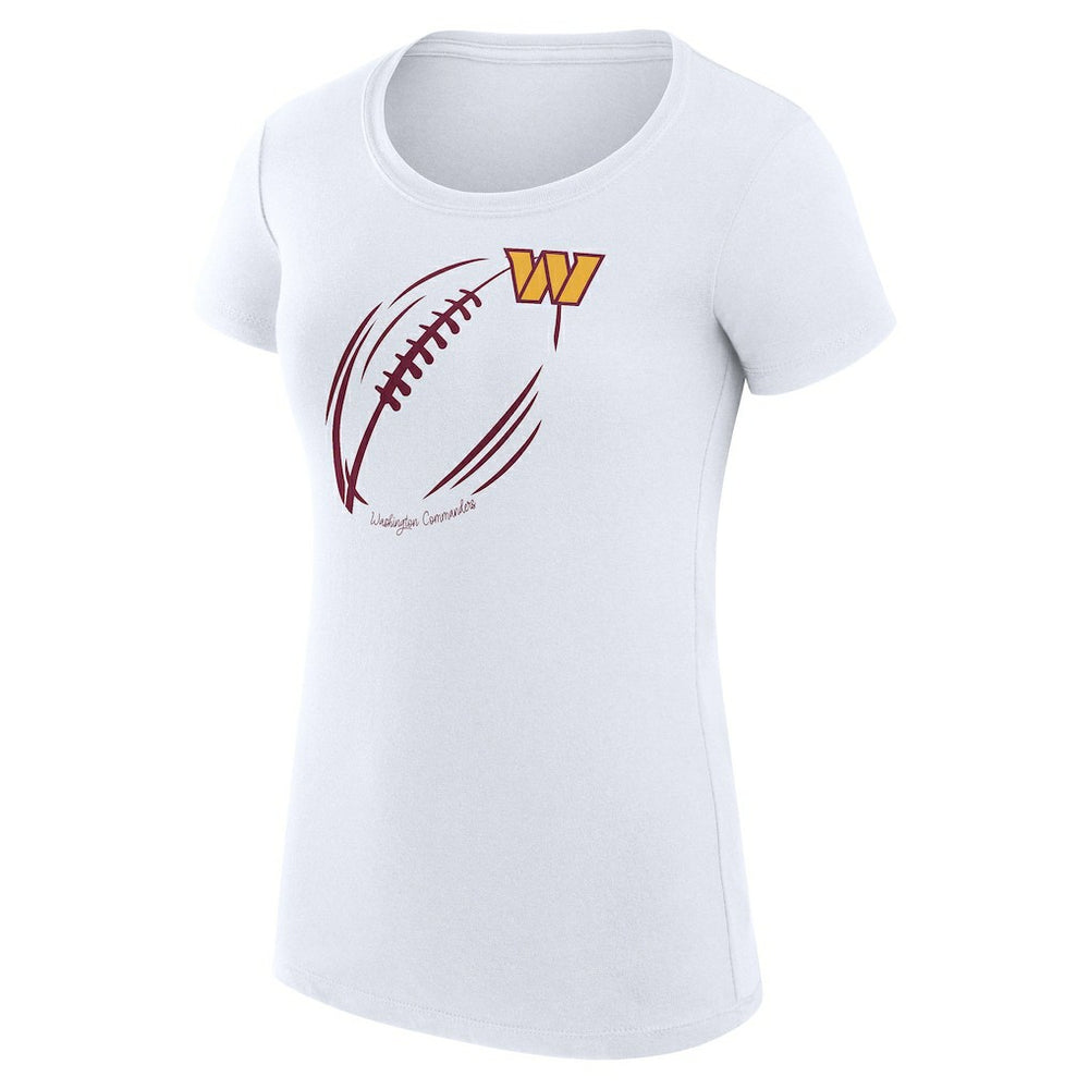 Washington Commanders G-III 4Her by Carl Banks Women's Super-Slim Fit Lightweight Subtle Football T-Shirt | NFL Discount