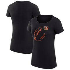 Cincinnati Bengals G-III 4Her by Carl Banks Women's Super-Slim Fit Lightweight Subtle Football T-Shirt | NFL Hot