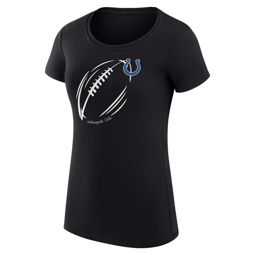 Indianapolis Colts G-III 4Her by Carl Banks Women's Super-Slim Fit Lightweight Subtle Football T-Shirt | NFL Online