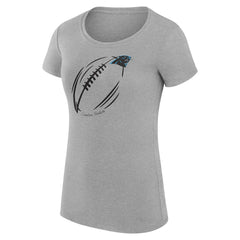 Carolina Panthers G-III 4Her by Carl Banks Women's Super-Slim Fit Lightweight Subtle Football T-Shirt | NFL New