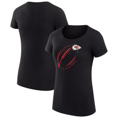 Kansas City Chiefs G-III 4Her by Carl Banks Women's Super-Slim Fit Lightweight Subtle Football T-Shirt | NFL US
