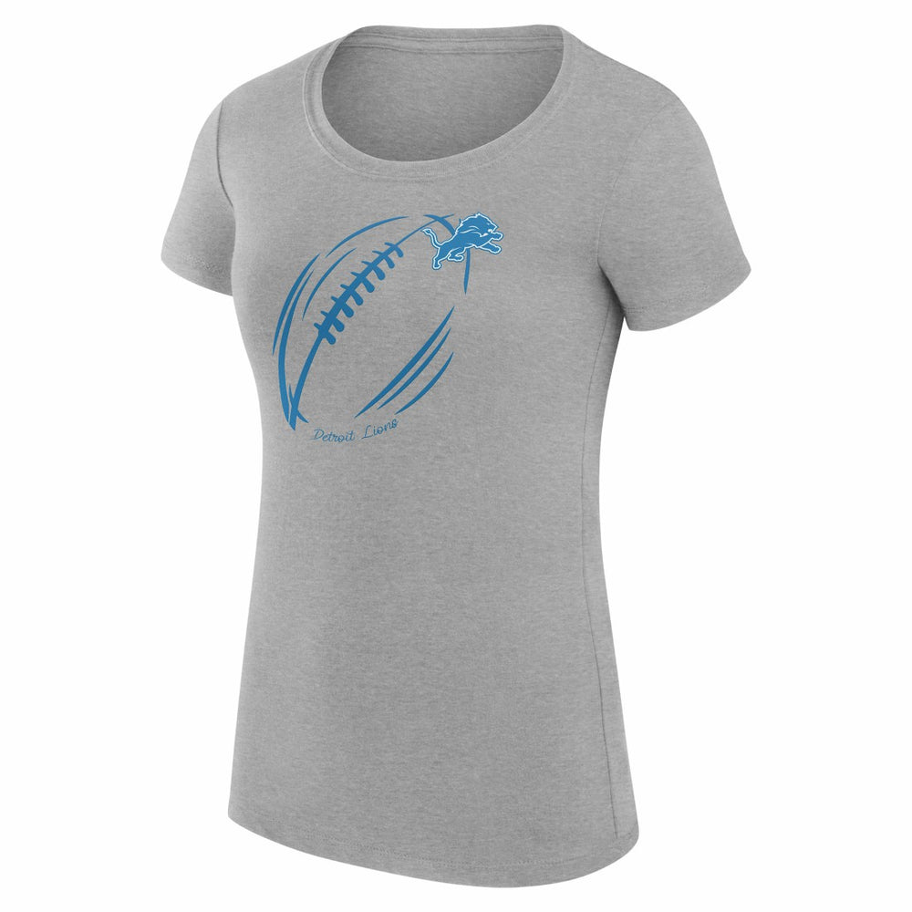 Detroit Lions G-III 4Her by Carl Banks Women's Super-Slim Fit Lightweight Subtle Football T-Shirt | NFL Sale
