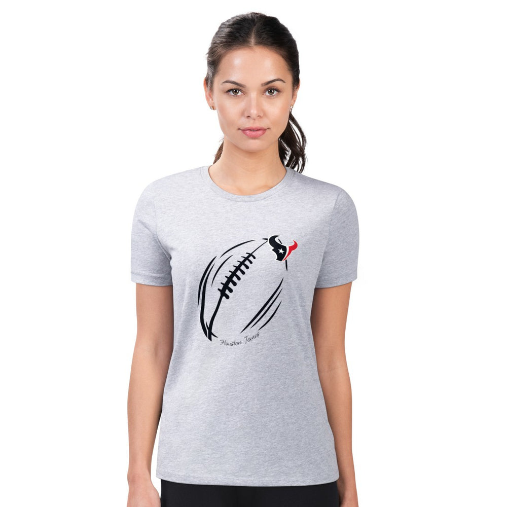Houston Texans G-III 4Her by Carl Banks Women's Super-Slim Fit Lightweight Subtle Football T-Shirt | NFL On sale