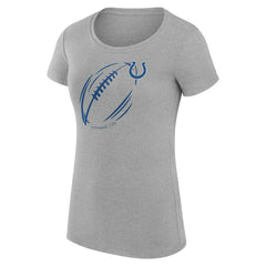 Indianapolis Colts G-III 4Her by Carl Banks Women's Super-Slim Fit Lightweight Subtle Football T-Shirt | NFL Discount