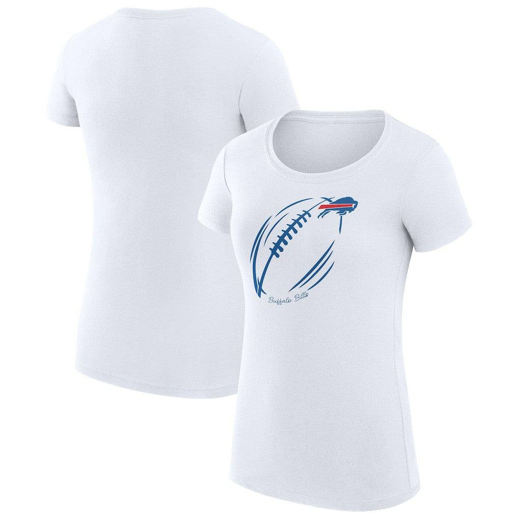 Buffalo Bills G-III 4Her by Carl Banks Women's Super-Slim Fit Lightweight Subtle Football T-Shirt | NFL On sale