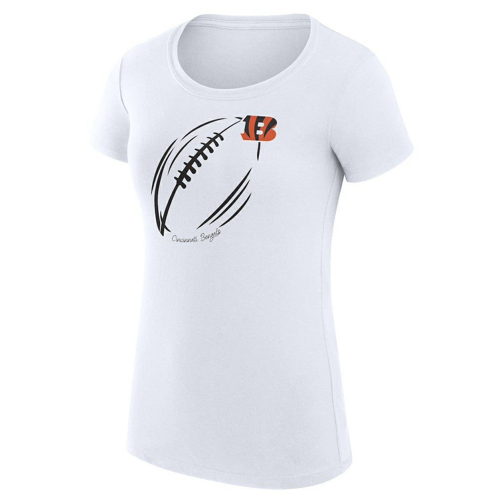 Cincinnati Bengals G-III 4Her by Carl Banks Women's Super-Slim Fit Lightweight Subtle Football T-Shirt | NFL Outlet
