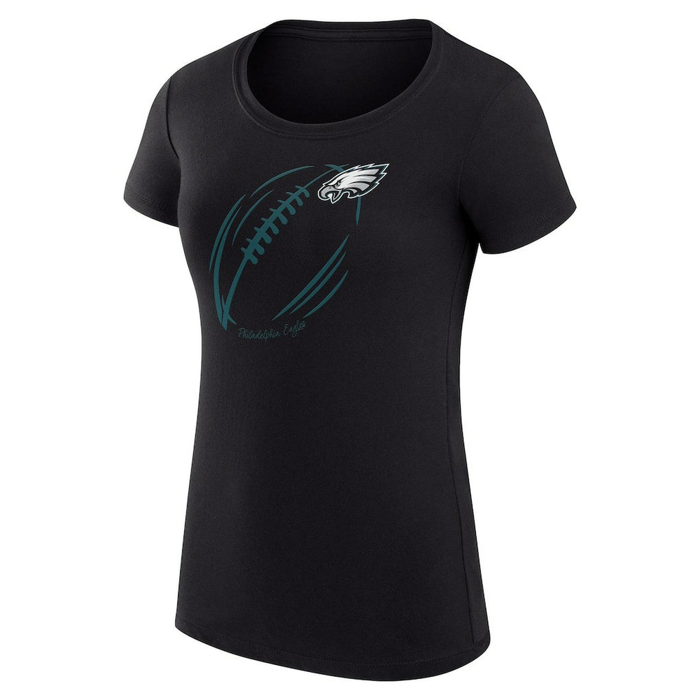 Philadelphia Eagles G-III 4Her by Carl Banks Women's Super-Slim Fit Lightweight Subtle Football T-Shirt | NFL Discount