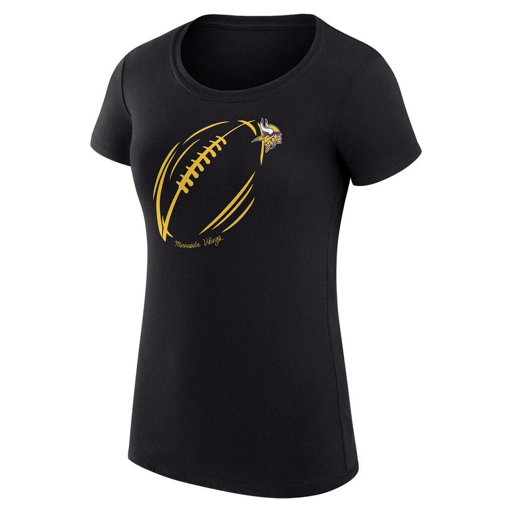 Minnesota Vikings G-III 4Her by Carl Banks Women's Super-Slim Fit Lightweight Subtle Football T-Shirt | NFL Discount
