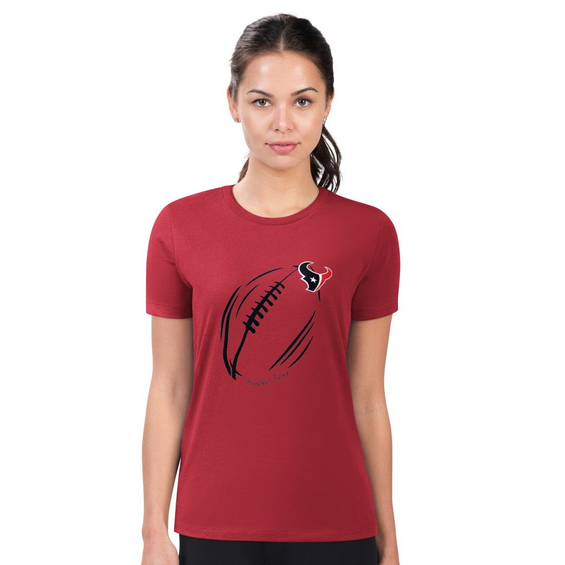 Houston Texans G-III 4Her by Carl Banks Women's Super-Slim Fit Lightweight Subtle Football T-Shirt | NFL US