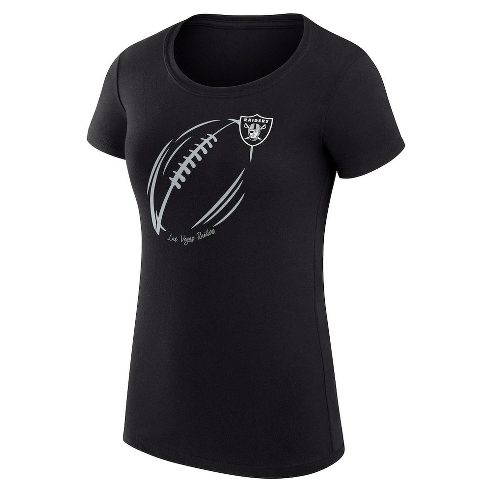 Las Vegas Raiders G-III 4Her by Carl Banks Women's Super-Slim Fit Lightweight Subtle Football T-Shirt | NFL Near me