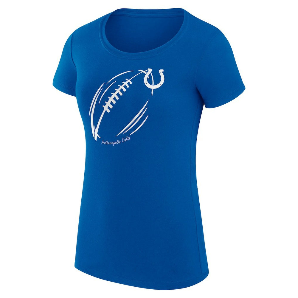 Indianapolis Colts G-III 4Her by Carl Banks Women's Super-Slim Fit Lightweight Subtle Football T-Shirt | NFL Sale