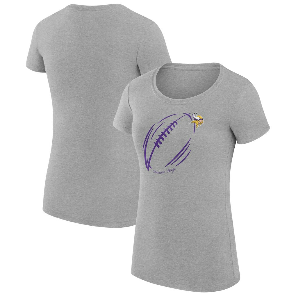 Minnesota Vikings G-III 4Her by Carl Banks Women's Super-Slim Fit Lightweight Subtle Football T-Shirt | NFL US