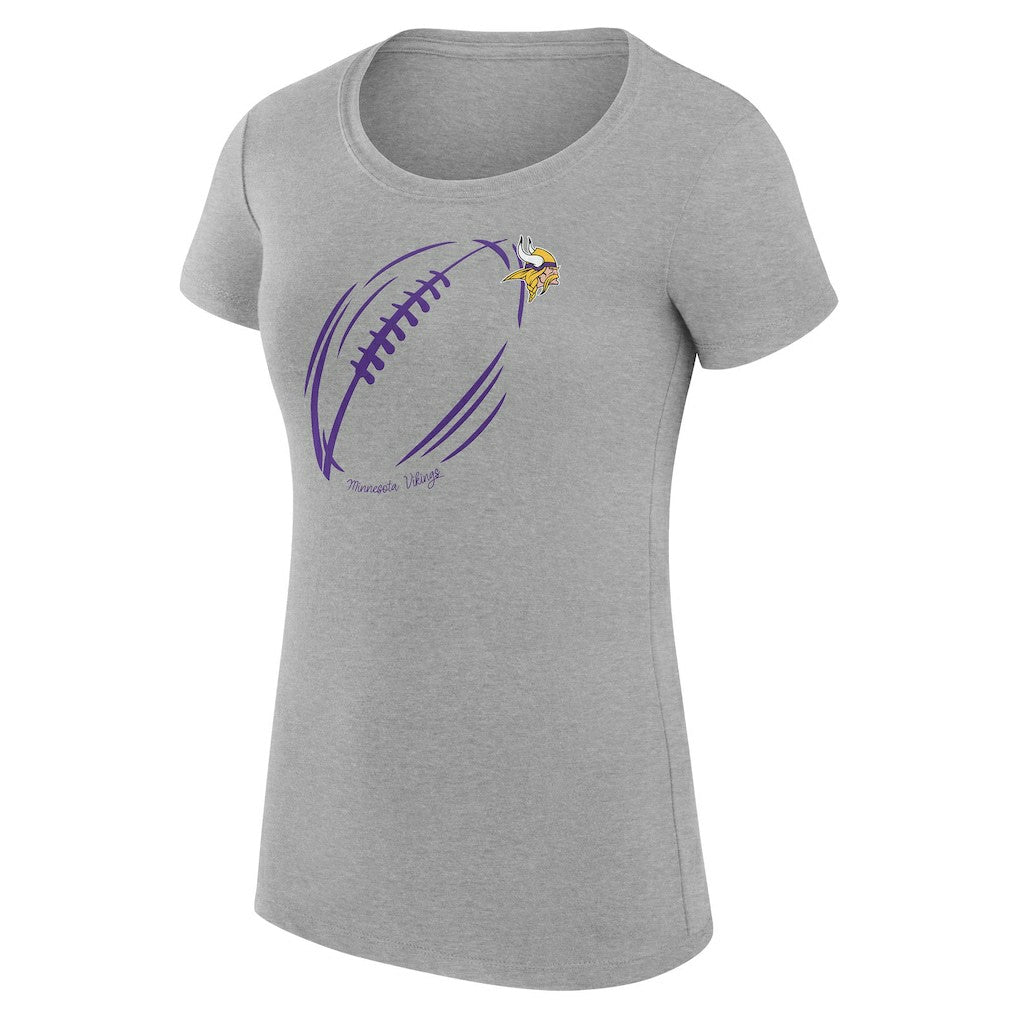 Minnesota Vikings G-III 4Her by Carl Banks Women's Super-Slim Fit Lightweight Subtle Football T-Shirt | NFL US