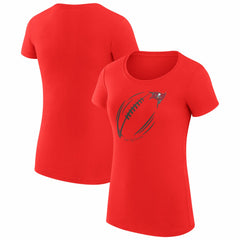 Tampa Bay Buccaneers G-III 4Her by Carl Banks Women's Super-Slim Fit Lightweight Subtle Football T-Shirt | NFL Online