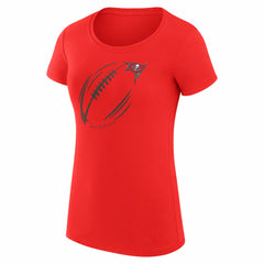 Tampa Bay Buccaneers G-III 4Her by Carl Banks Women's Super-Slim Fit Lightweight Subtle Football T-Shirt | NFL Online