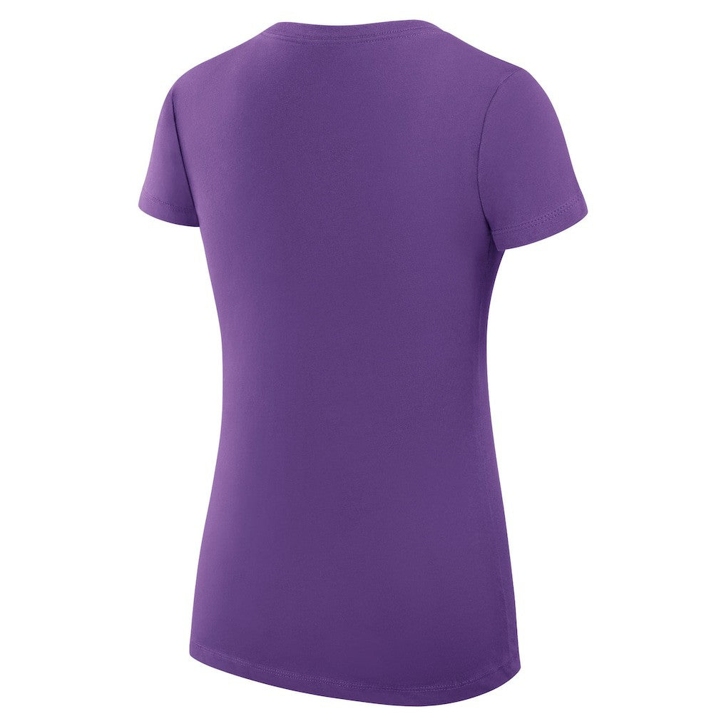 Minnesota Vikings G-III 4Her by Carl Banks Women's Super-Slim Fit Lightweight Subtle Football V-Neck T-Shirt | NFL Online