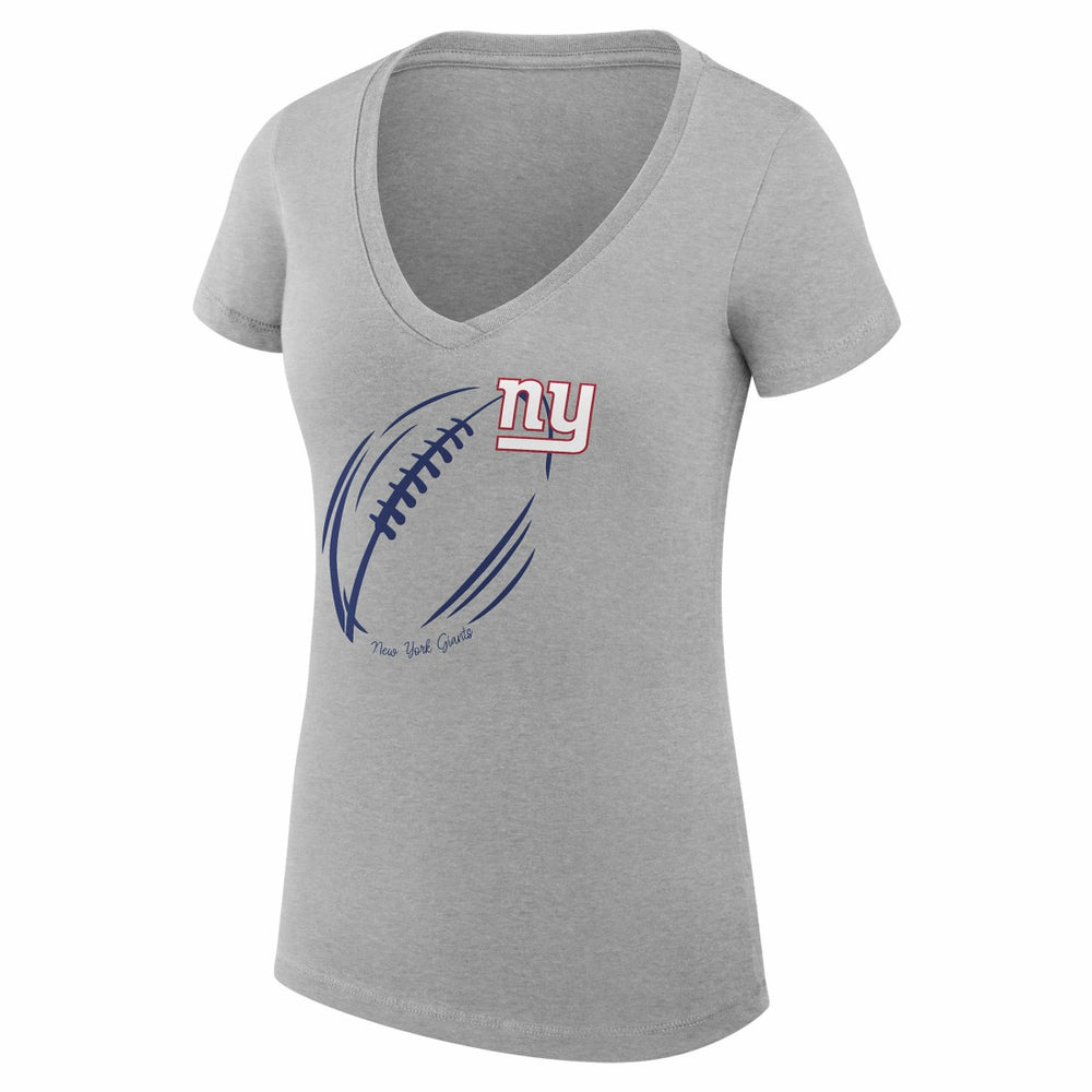 New York Giants G-III 4Her by Carl Banks Women's Super-Slim Fit Lightweight Subtle Football V-Neck T-Shirt | NFL Near me