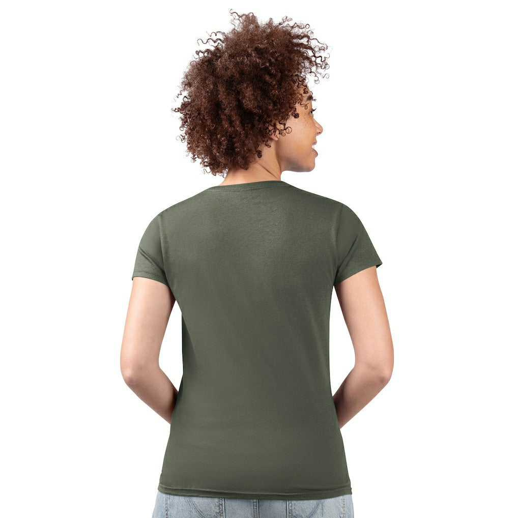 New York Jets G-III 4Her by Carl Banks Women's Super-Slim Fit Lightweight Subtle Football V-Neck T-Shirt | NFL Outlet