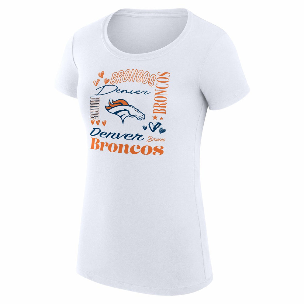 Denver Broncos G-III 4Her by Carl Banks Women's Super-Slim Fit Lightweight Collage Team T-Shirt | NFL Near me
