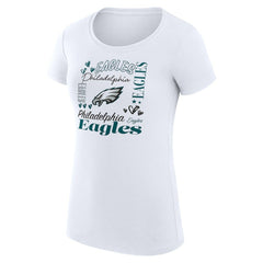 Philadelphia Eagles G-III 4Her by Carl Banks Women's Super-Slim Fit Lightweight Collage Team T-Shirt | NFL Online