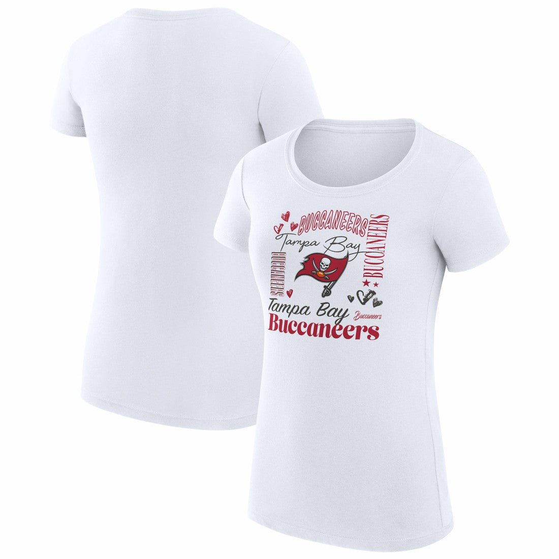 Tampa Bay Buccaneers G-III 4Her by Carl Banks Women's Super-Slim Fit Lightweight Collage Team T-Shirt | NFL US