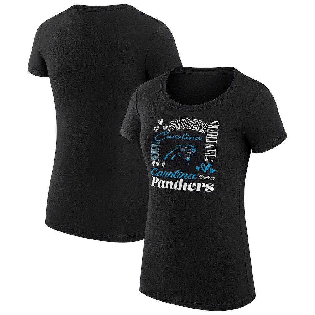 Carolina Panthers G-III 4Her by Carl Banks Women's Super-Slim Fit Lightweight Collage Team T-Shirt | NFL Near me