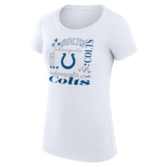 Indianapolis Colts G-III 4Her by Carl Banks Women's Super-Slim Fit Lightweight Collage Team T-Shirt | NFL On sale