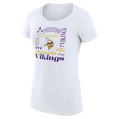 Minnesota Vikings G-III 4Her by Carl Banks Women's Super-Slim Fit Lightweight Collage Team T-Shirt | NFL On sale