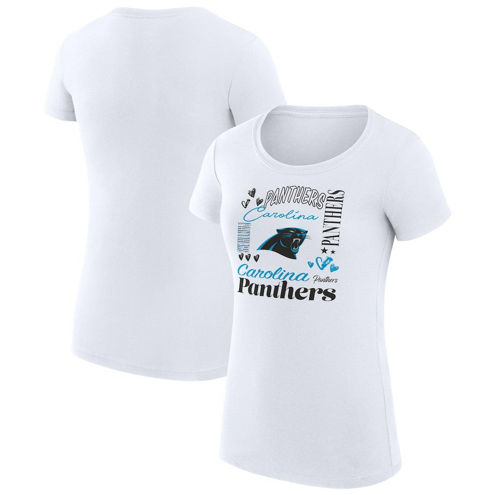 Carolina Panthers G-III 4Her by Carl Banks Women's Super-Slim Fit Lightweight Collage Team T-Shirt | NFL US