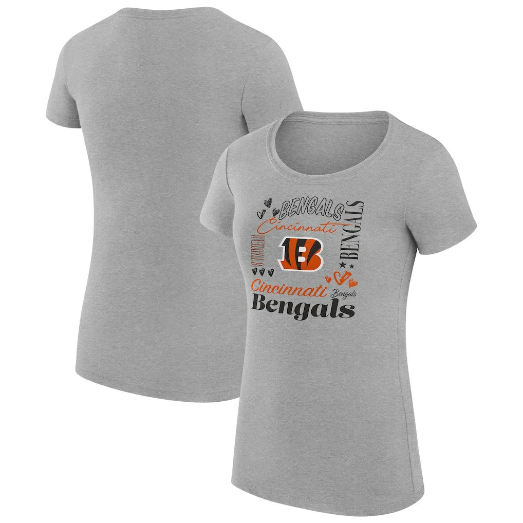 Cincinnati Bengals G-III 4Her by Carl Banks Women's Super-Slim Fit Lightweight Collage Team T-Shirt | NFL US