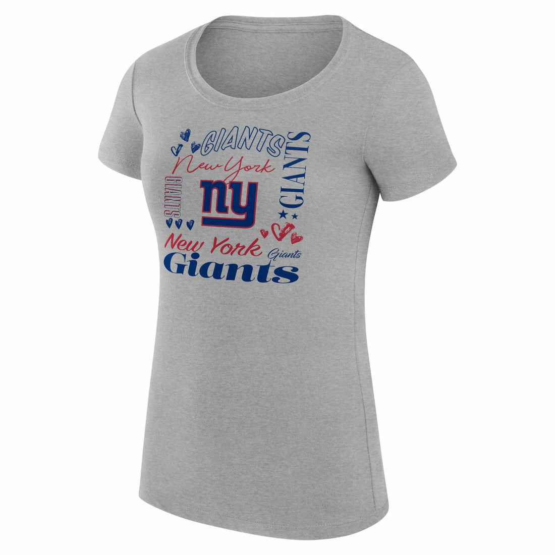 New York Giants G-III 4Her by Carl Banks Women's Super-Slim Fit Lightweight Collage Team T-Shirt | NFL New