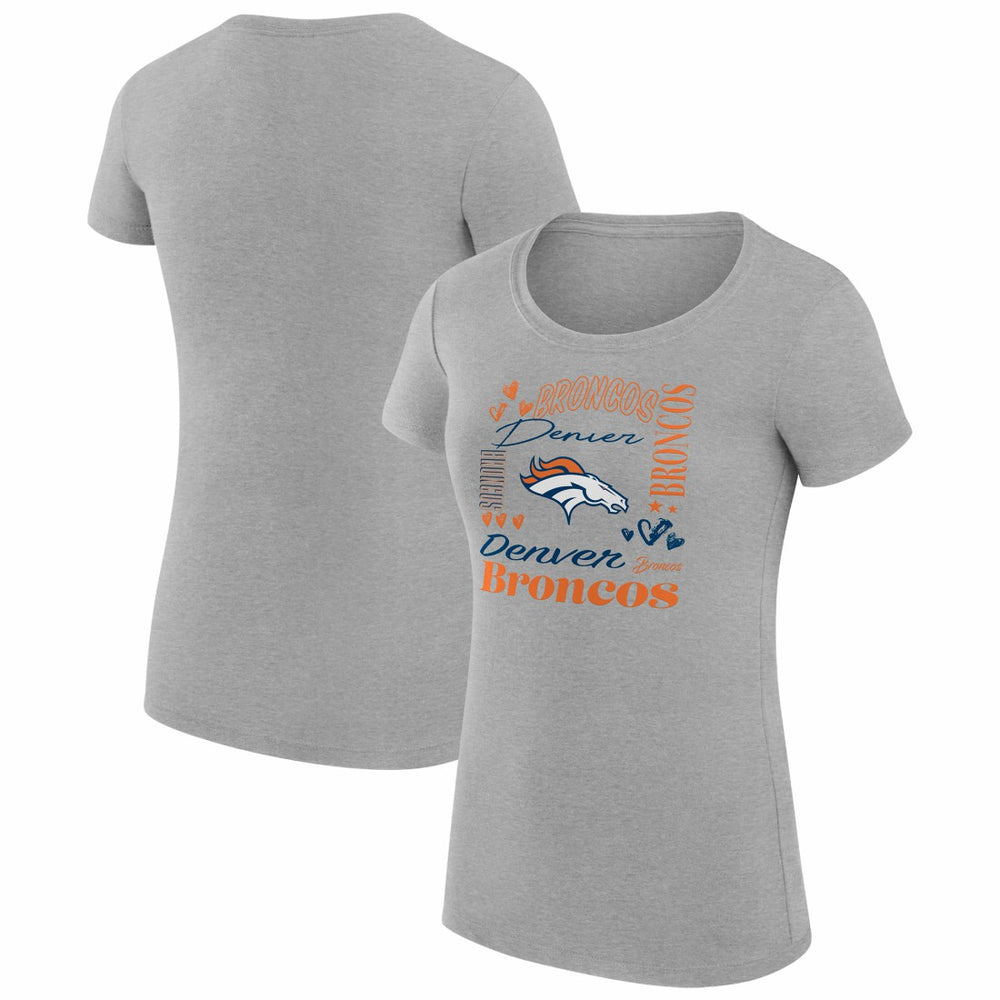 Denver Broncos G-III 4Her by Carl Banks Women's Super-Slim Fit Lightweight Collage Team T-Shirt | NFL US