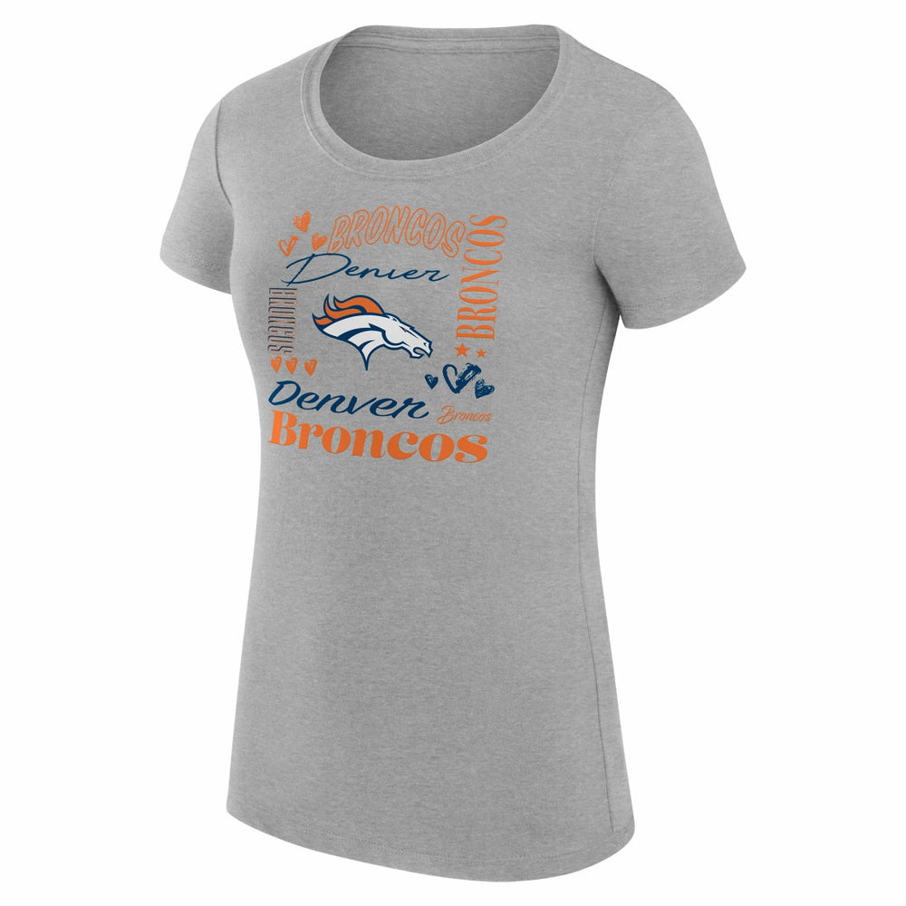 Denver Broncos G-III 4Her by Carl Banks Women's Super-Slim Fit Lightweight Collage Team T-Shirt | NFL US