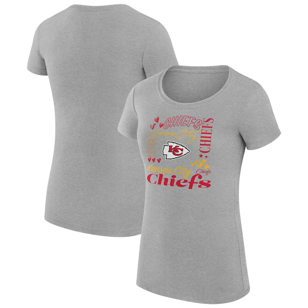 Kansas City Chiefs G-III 4Her by Carl Banks Women's Super-Slim Fit Lightweight Collage Team T-Shirt | NFL US