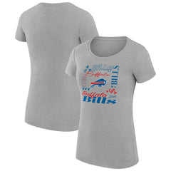 Buffalo Bills G-III 4Her by Carl Banks Women's Super-Slim Fit Lightweight Collage Team T-Shirt | NFL New
