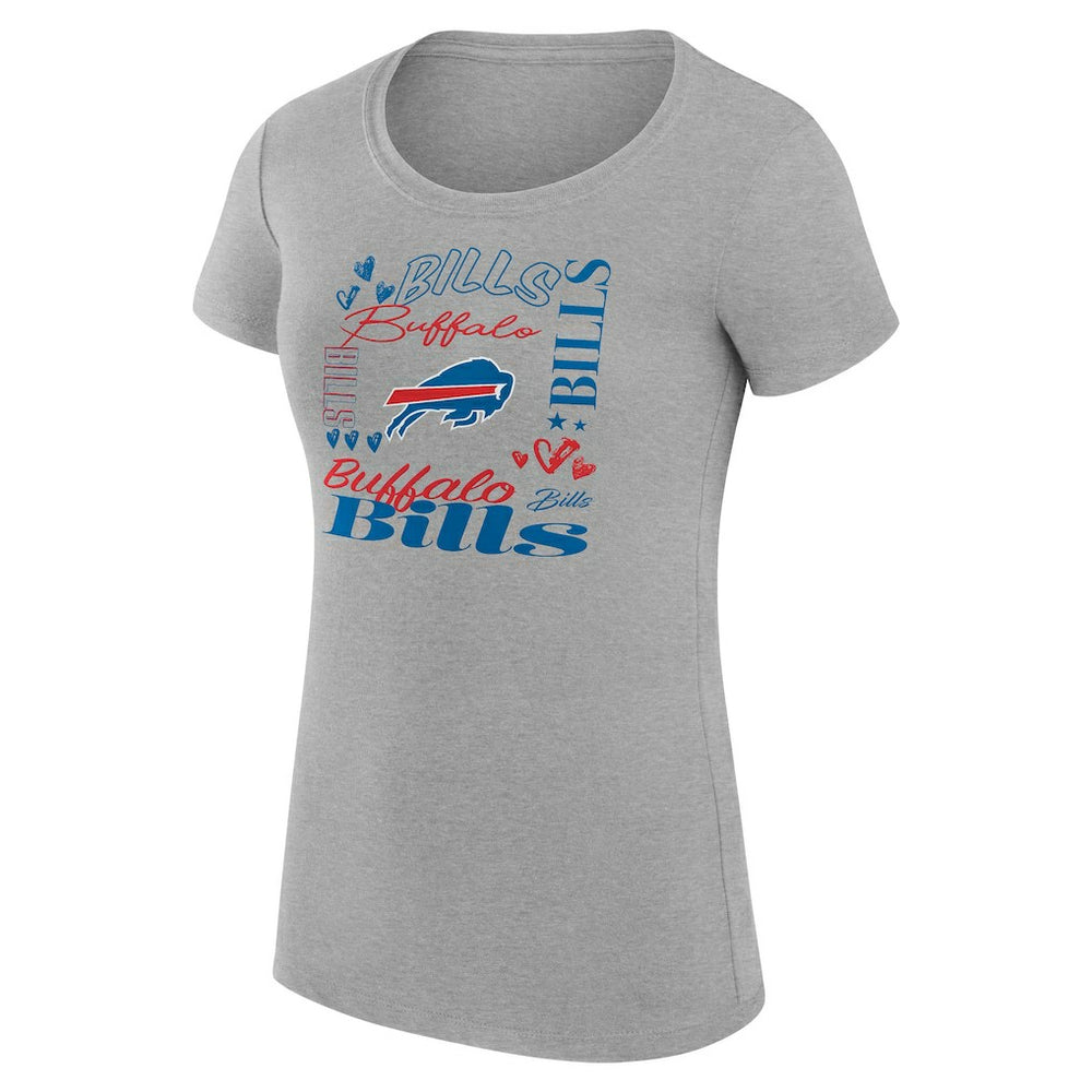 Buffalo Bills G-III 4Her by Carl Banks Women's Super-Slim Fit Lightweight Collage Team T-Shirt | NFL New