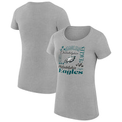 Philadelphia Eagles G-III 4Her by Carl Banks Women's Super-Slim Fit Lightweight Collage Team T-Shirt | NFL Outlet