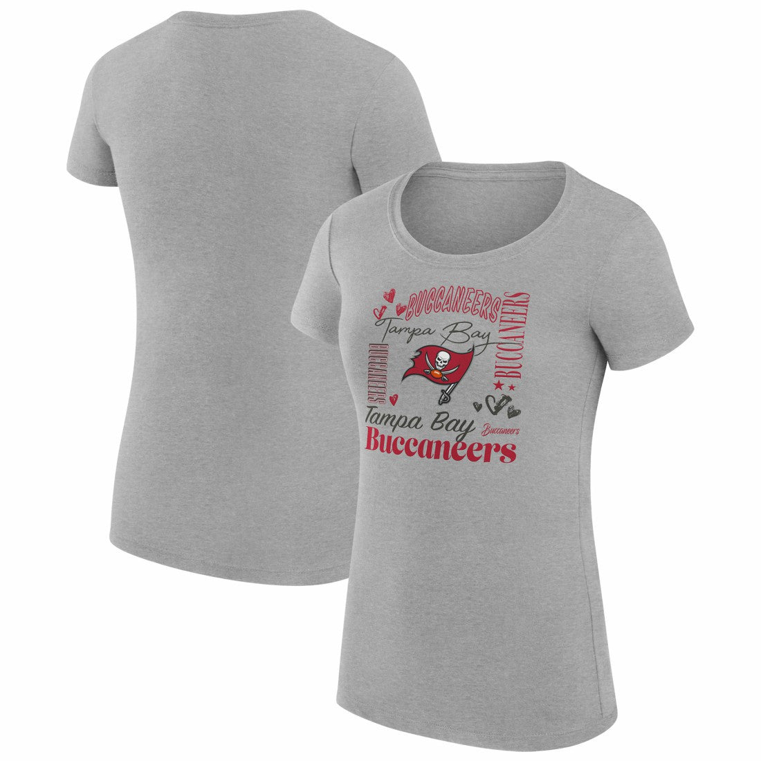 Tampa Bay Buccaneers G-III 4Her by Carl Banks Women's Super-Slim Fit Lightweight Collage Team T-Shirt | NFL Online