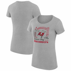 Tampa Bay Buccaneers G-III 4Her by Carl Banks Women's Super-Slim Fit Lightweight Collage Team T-Shirt | NFL Online