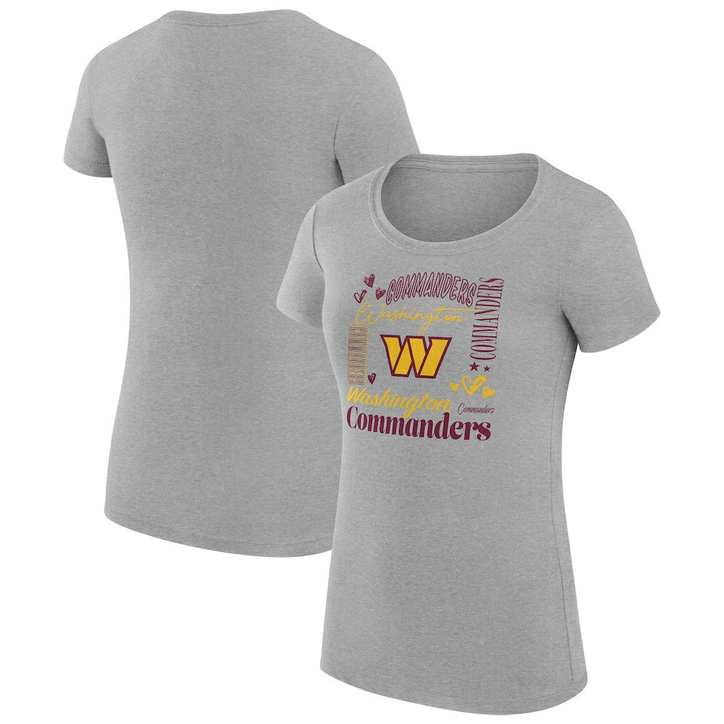 Washington Commanders G-III 4Her by Carl Banks Women's Super-Slim Fit Lightweight Collage Team T-Shirt | NFL New