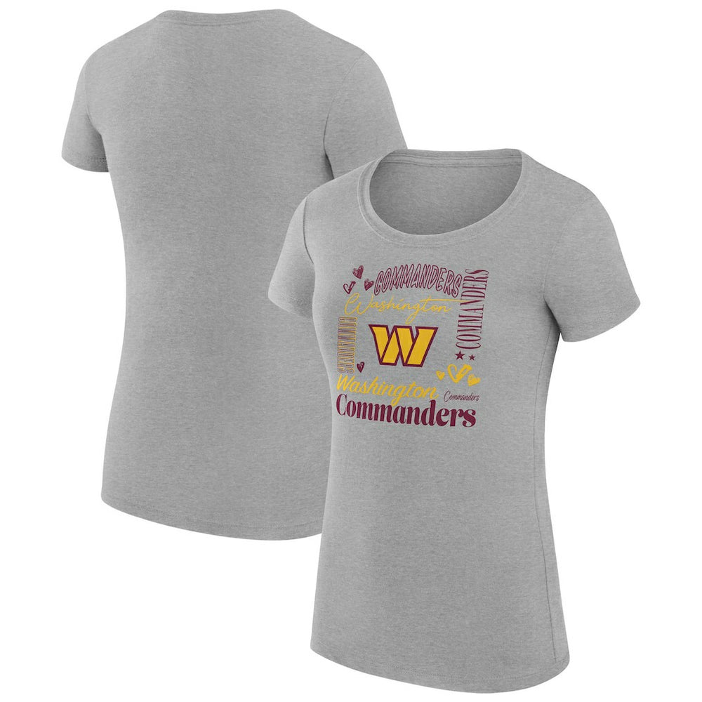 Washington Commanders G-III 4Her by Carl Banks Women's Super-Slim Fit Lightweight Collage Team T-Shirt | NFL New