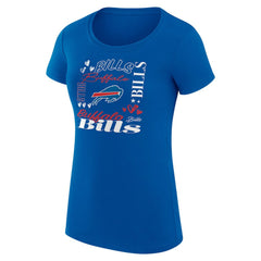 Buffalo Bills G-III 4Her by Carl Banks Women's Super-Slim Fit Lightweight Collage Team T-Shirt | NFL Sale
